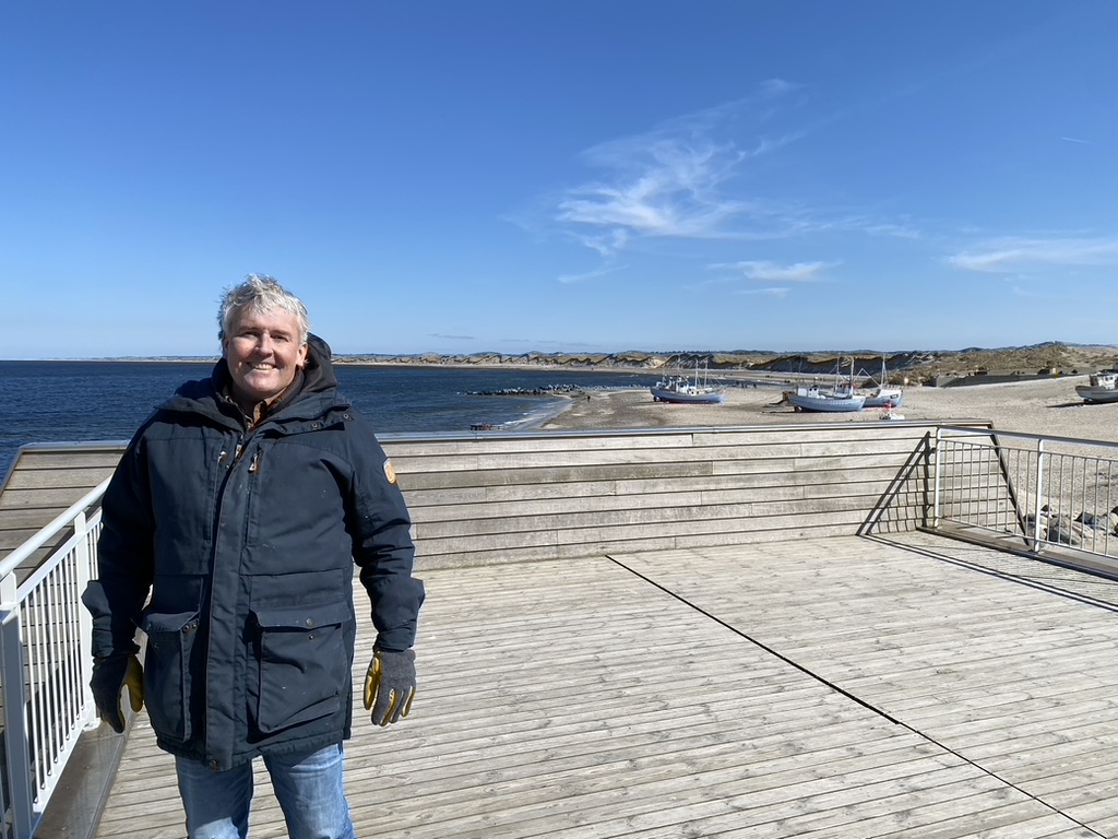 Niels at Klitmøller harbour, Cold Hawaii Denmark